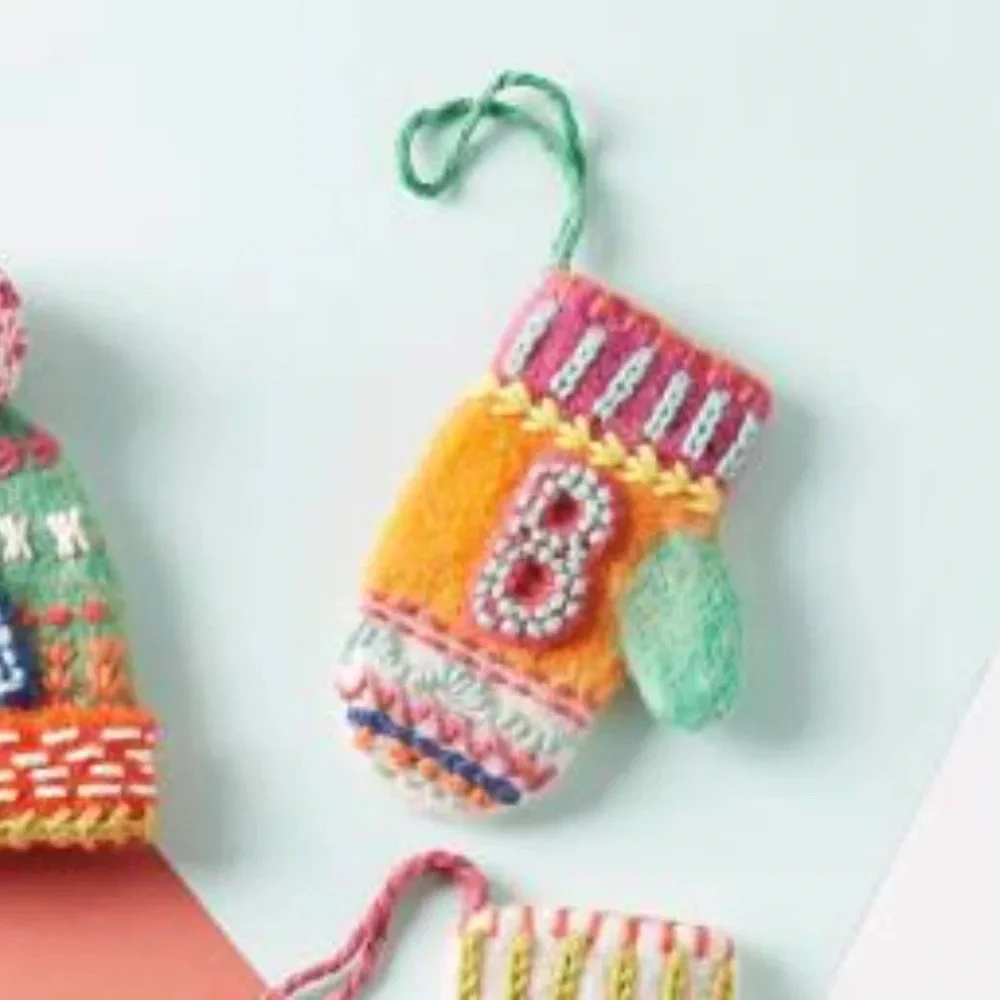 Anthropologie Bundle Up Mitten Ornaments N Z